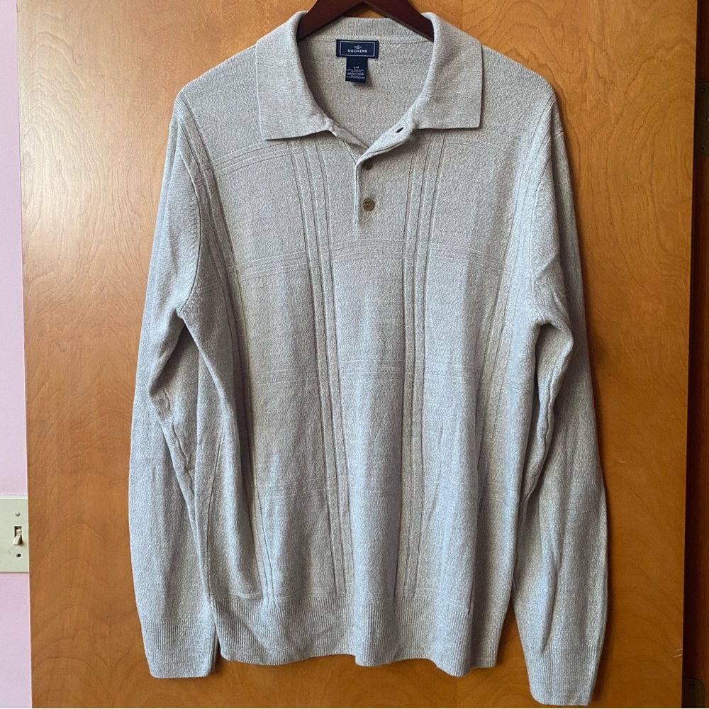 Dockers Quarter Button Pullover Sweater